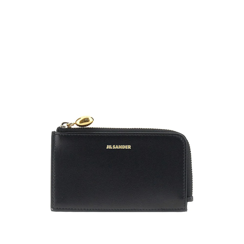 Jil Sander Goji Zippered Leather Cardholder